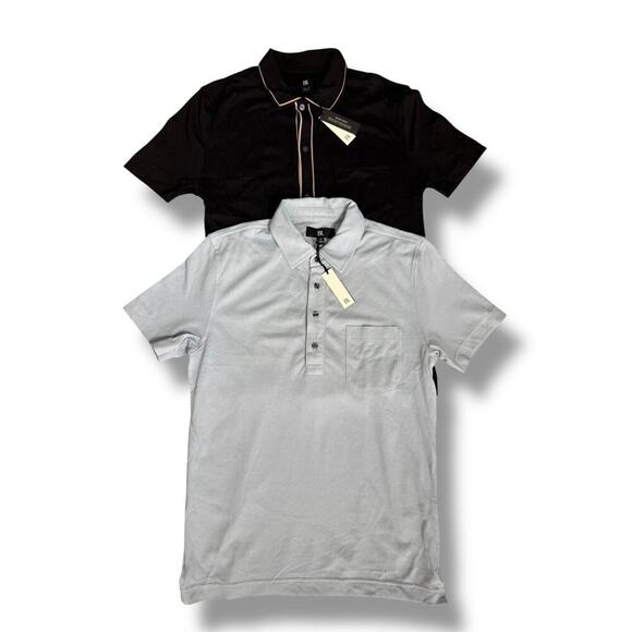 Banana Republic Men's NWT POLO S Black, Blue 2 pcs - Picture 1 of 7